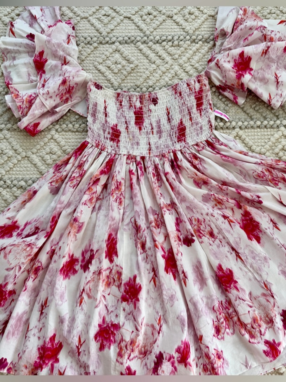 MISA Floral Ruffle Dress Woman